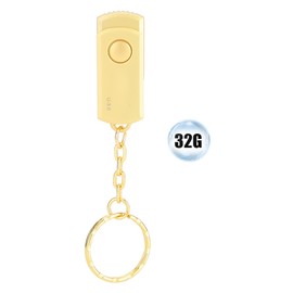 Gold Metal Rotating U Disk with USB Interface for Windows 98 / 2000 / XP / Vista / 732G