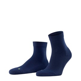FALKE Unisex Cool Kick Socks Breathable Quick-Drying Functional Material Lightweight Padding Plush Sole Cooling Modern Quarter Length Flat Seam on Toe Sporty 1 Pair, Blue Navy 6120, 35-36