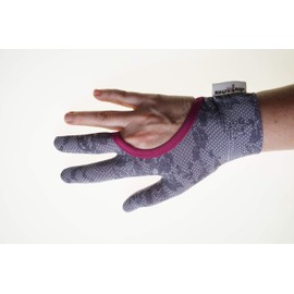 Regi's Grip Three Finger Gloves, Patchwork, Free Quilting, Machine Quilting, Sewing, Free Sewing, Handmade (L, Lace Pink)