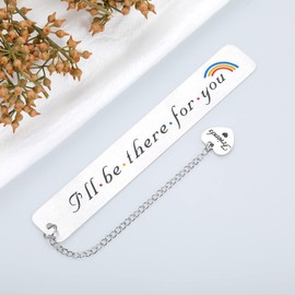 Best Friend Day Friends TV Show Merchandise Pride Accessories for Women I'll Be There for You Friend Gift Ideas Friendship Gifts for Women Friend Bookmark Stocking Stuffers for Teen Girl Boy