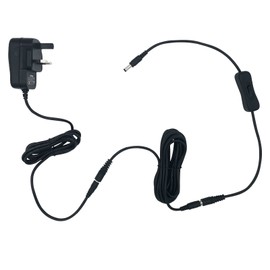 myVolts 14V power supply adaptor compatible with/replacement for Yaesu VR-5000 Scanner receiver - UK plug - with Extension and Inline Switch