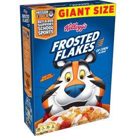 Kellogg's Frosted Flakes, Breakfast Cereal, Original, Giant Size, 33.5oz Box