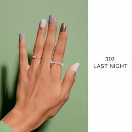 NAILOG Semi-Cured Gel Nail Strips, 20 Strips, Long Lasting, Salon-Quality, Extra Long, Nail Stickers, Nail Kit, Sparkly, Lamé, Glitter, Beautiful Sheen, Spring｜Last Night