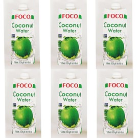 Coconut Water, 500mL, 16.9 fl oz, Less Than 1% Sugar,Pack of 6