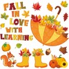 JarThenaAMCS 42Pcs Fall in Love with Learning Bulletin Board Kit