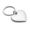 eBuyGB 12653 Chrome Love Heart Keyring, 6 cm, Silver