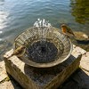 Bird Bath for Outside, Solar Powered Bird Bath Bowl Fountain