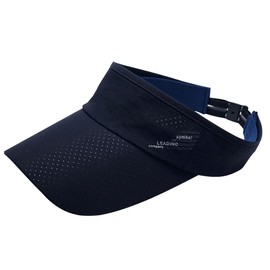 Buzz Selection CAP464 Sun Visor Hat, Plain, Logo, Simple, Sun Shade Cap, Men's, Women's,, navy
