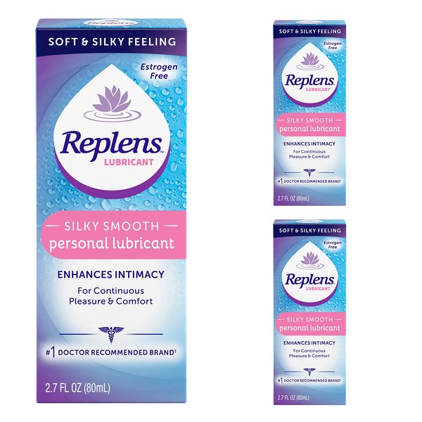 Replens Silky Smooth Personal Lubricant 2.7 fl oz (76.54 g) Pack of 3