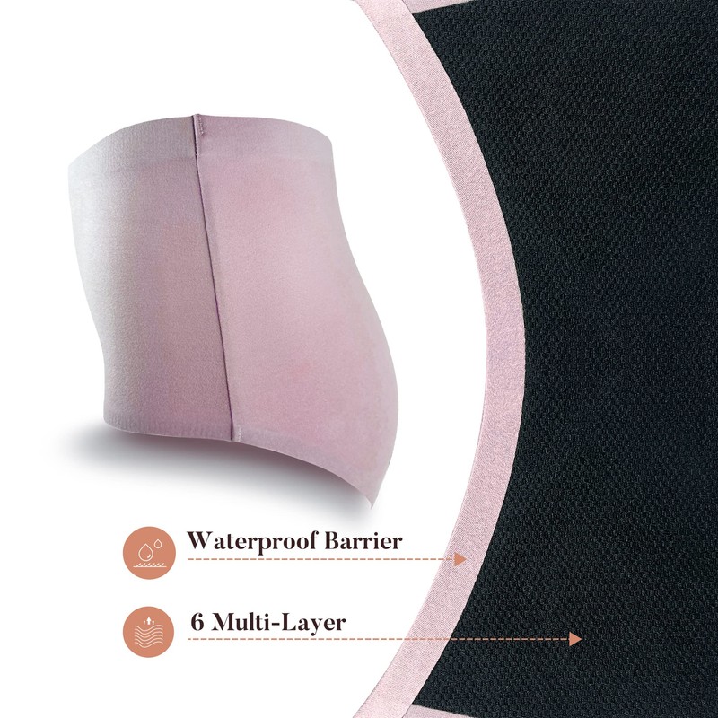 AIRCUTE Washable Urinary Incontinence Underwear for Women Absorbent Seamless High