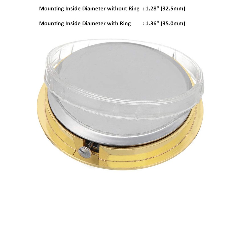 ShoppeWatch Mini Clock Insert Quartz Movement Round 1 7/16" (35mm)