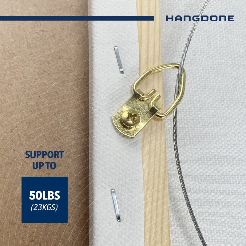 HangDone Picture Hanging Wire #5 100-Feet Supports up to 50lbs