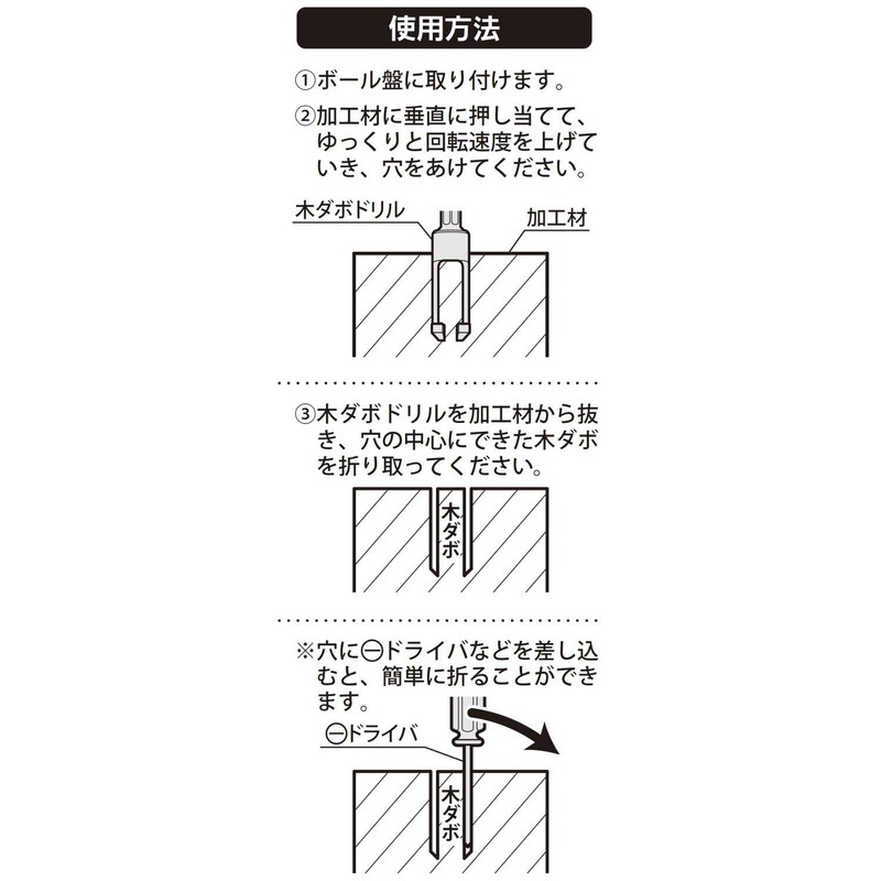 Niigataseiki SK DBD-6 Wood Dowel Drill Carbon Steel for Mechanical
