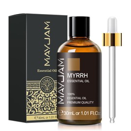 Myrrh Essential Oil, MAYJAM 30ML Pure Myrrh Oil for Diffuser, Yoga, Bedroom, Bathroom, Household & Car Use(1.01oz)