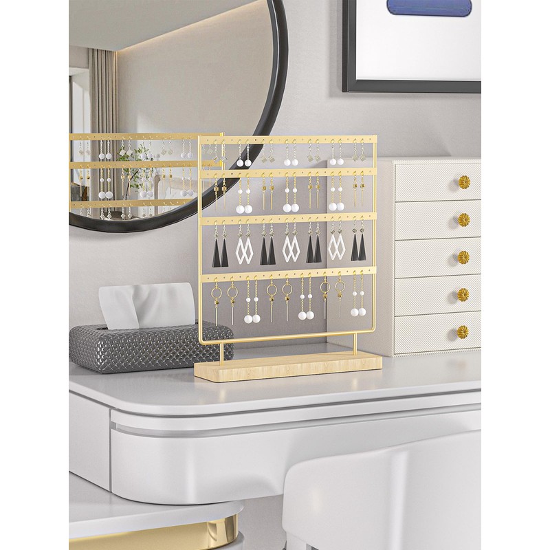 Ausalivan Earring Holder Organizer,Pierced Large Earrings Display Stand For Selling,Small