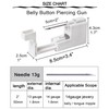 QWALIT Belly Button Piercing Kit Gun Belly Piercing Kit Belly