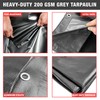 Grey Heavy Duty 200 GSM 2m x 2m / 6.5ft