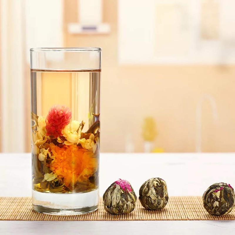 Bacilio Chinese Tea, Flower Tea, Art Tea, Water Flower Basket,