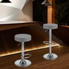 Finnhomy Bar Stools Set of 2 Modern PU Leather, Swivel