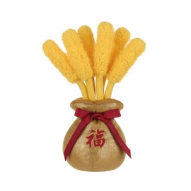 Apricot Lamb Golden Barley Vase Plush Stuffed Animals for Kids, Soft Cute Plush Toys for Baby Girl and Boy, Fluffy Golden Barley Vase Yellow 11.5 Inches