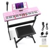 Ktaxon 61 Key Keyboard Piano Electric Keyboard w/Lighted Keys, Electric