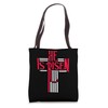 Christian Easter Day Religious Cross He Is Risen Tote Bag