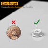 Allkeen #8 x 3/4" Self-Tapping Gutter Screws White Painted Hex