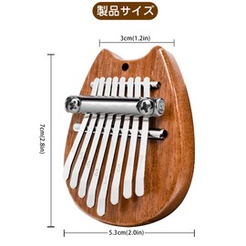 Kalimba Thumb Piano 8 Keys Premium Wood Mini Finger Piano Finger Percussion Finger Music Box Beginner Set for Kids Adults Beginners