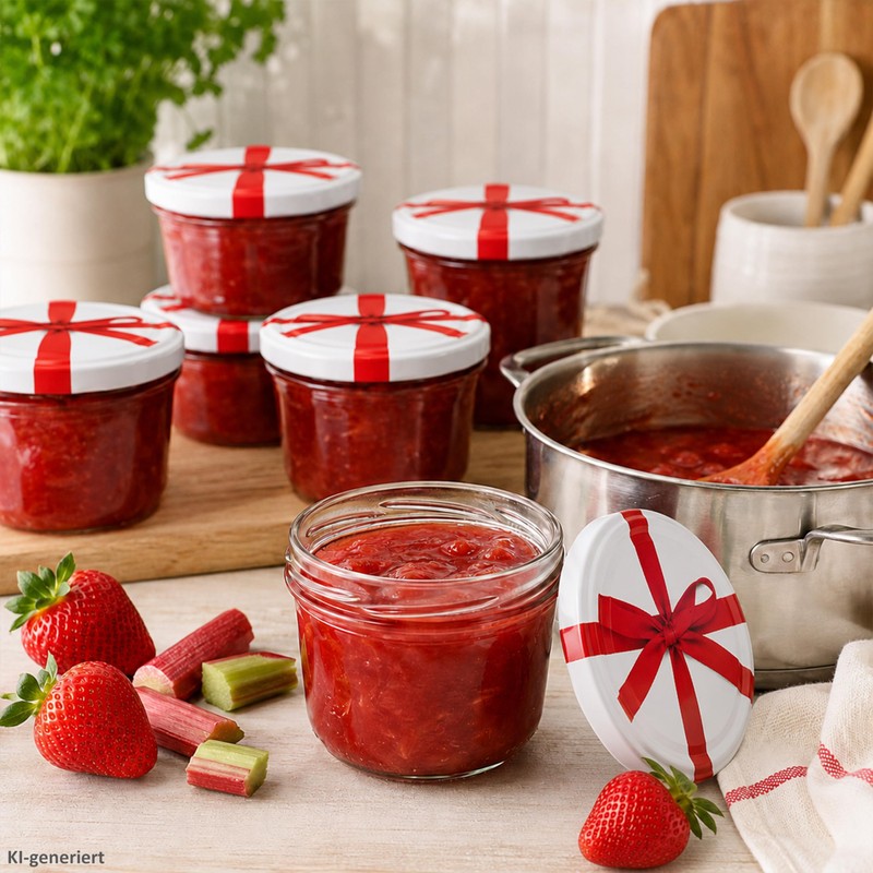 MamboCat Set of 100 Jam Jars 230 ml to 82