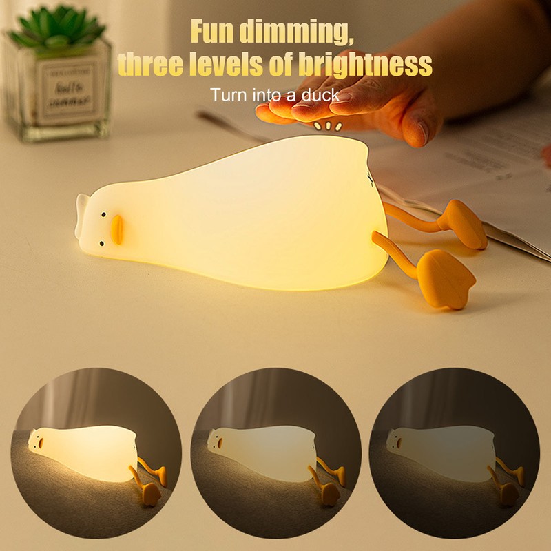 Duck Night Light for Kids 5V USB Charging 3 Levels