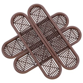 COHEALI Decorative Vent Covers 4pcs Plastic Air Vent Grille Wardrobe Ventilation Grill for Fresh Airflow Odor Control