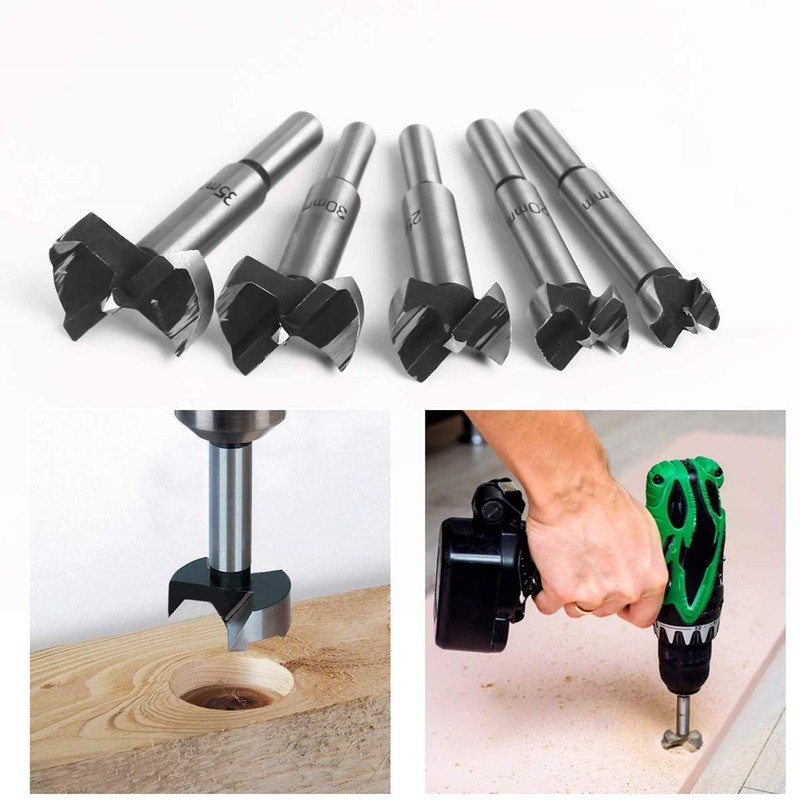 Iriisy Forstner Drill Bit for Wood, Core Drill Wood 5