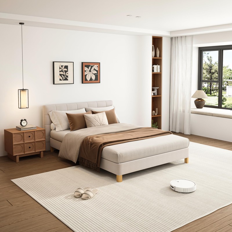 VIPSHOW 2 Inch Twin XL Metal Box Spring with Round