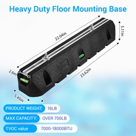 TZKQ Mini Split Pad - Premium Condenser Pad and Mini Split Pad for Outside, High-Density Rubber Anti-Vibration Pad for Outdoor Equipment, Supports 9000-60000 BTU