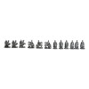 Set of 12 Medieval Crusader Knights With Swords Shields Horses