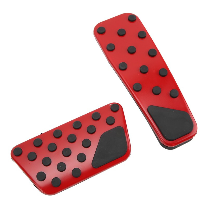 2PCS Accelerator Brake Pedals Anti Slip Foot Rest Plate Replacement