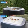 Inflatable Hot Tub Cover Energy Saving Lid for Outdoor Hot
