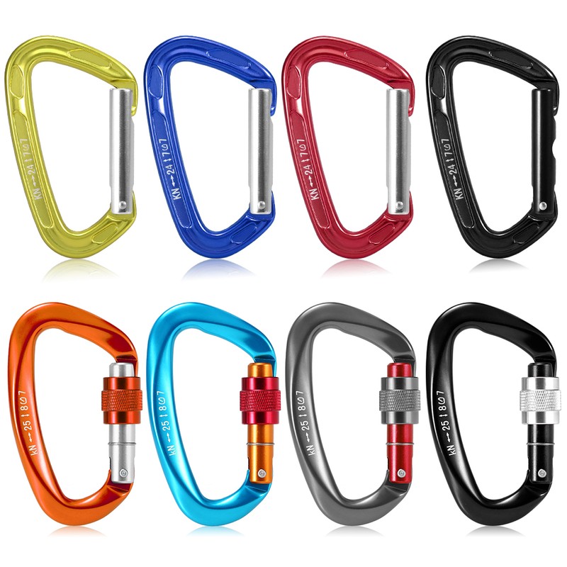 [通拓商品]24KN Non-locking Straight Gate Carabiner 25KN Twist Gate Carabiner Heavy