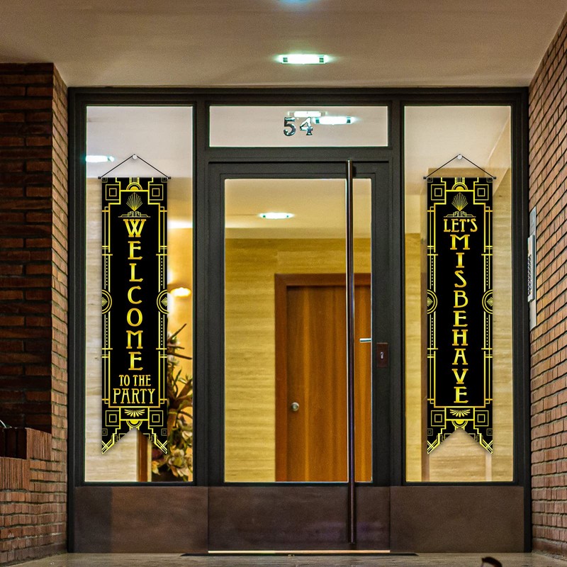 Roaring 20s - Letrero para puerta de fiesta (20), color