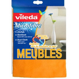 Vileda 126588 Microfibre Dusting Cloth Removes Dust Without Swirling parent