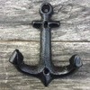 Facaler Nautical Cast Iron Ship Anchor Weathered Nautical Wall Hooks