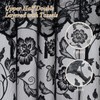 SD SDLIVING Black Lace Shower Curtain with Tassels,Luxury Floral Sheer