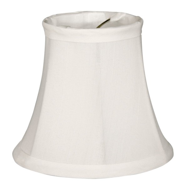 Royal Designs Chandelier Lamp Shade - 3" x 5" x 4.5" - Soft Bell - White - Clip-On - (CSO-1021-5WH)