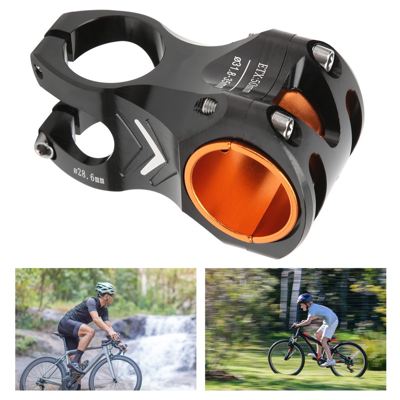 CANSUCC 31.8/35mm Bike Handle Stem Riser Short Handle Stem Aluminum
