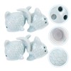 SHOWERORO 4pcs Seasoning Dispenser Fish Shaped Spice Jars Practical and