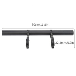 VGEBY Bike Handlebar Extender, 30cm Bicycle Handlebar Extension Aluminum Alloy Double Bike Handlebar Bracket for Holding Bicycle Cellphone Mount Speedometer GPS
