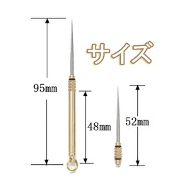 Set of 2 Toothpick Holder Camping Alloy Titanium Toothpick Picnic Toothpick Portable Multi-functional Portable Lightweight Outdoor Equipment