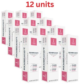 Rembrandt Intense Stain Whitening Toothpaste, Mint Flavor, 3.5 Ounce 12Pack EXP!