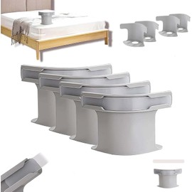 MCSWSEE 4 Piezas Clips de Sujeción de Sábanas, Clips para Sábanas Ajustables, Bed Sheet Holder with Lock Strips, Evita Sábanas Sueltas, Fácil Instalación, Apto para Todos los Tamaños (Gris)