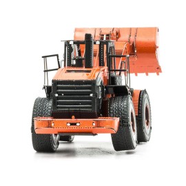 DCD Model Kit Wheel Loader in Orange and Black Metal Earth's Challenging Difficulty Steel Model Tool Kit for Model Building